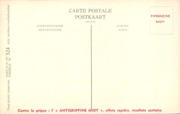 Artist PC Dupond, Hub., Marouette poussin, Klein Porceleinhoen, no. 324