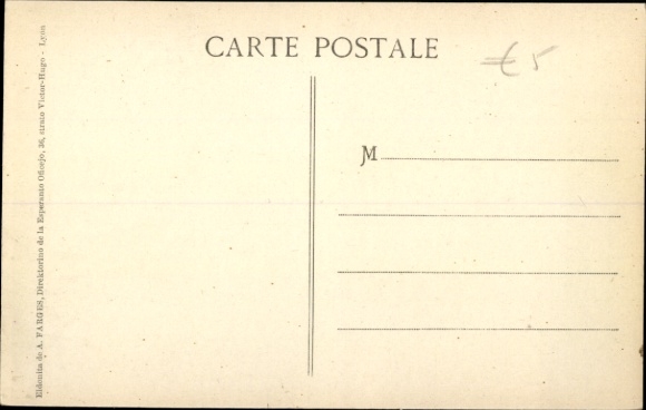 Artist Postcard Gabriel Chavet, French Esperantist, Tista Centra Oficejo, Esperanto