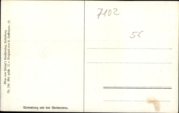 Artist PC Hoffmann, H., Weinsberg in the district of Heilbronn, Weibertreu Castle