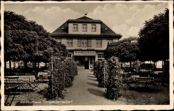 Ak Langenbernsdorf in Sachsen, Waldkurhaus, Waldkurheim