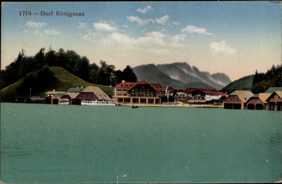 Postcard Dorf Königssee Schönau am Königssee Upper Bavaria, general view