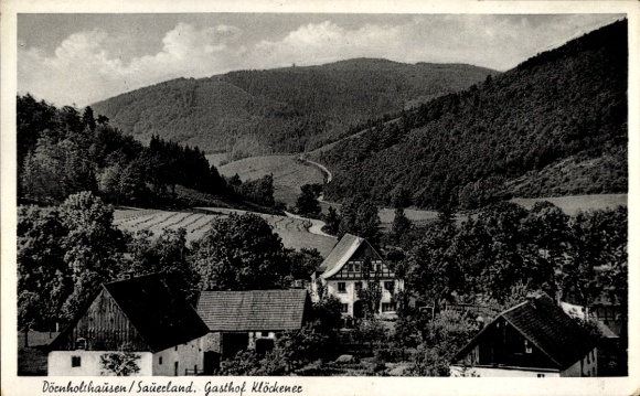 Postcard Allendorf Sundern Sauerland, Gasthof Klöckener