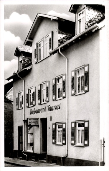 Postcard Bad Nauheim in Hesse, Restaurant Taunus