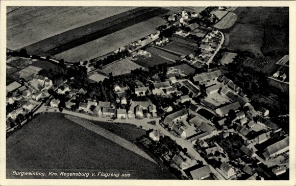 Ak Burgweinting Regensburg an der Donau Oberpfalz, Luftbild