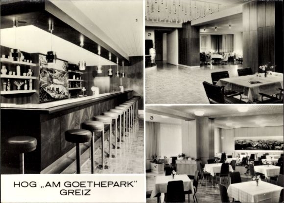 Ak Greiz im Vogtland Thüringen, Bar, Restaurant, HOG AM GOETHEPARK, modern, elegant, Foto