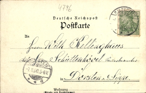 Ak Salzkotten in Westfalen, internaat, kerk