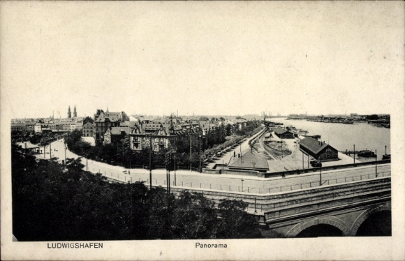 Ak Ludwigshafen am Rhein, Panorama