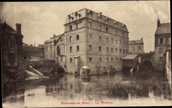 Postcard Gournay en Bray Seine Maritime, mill