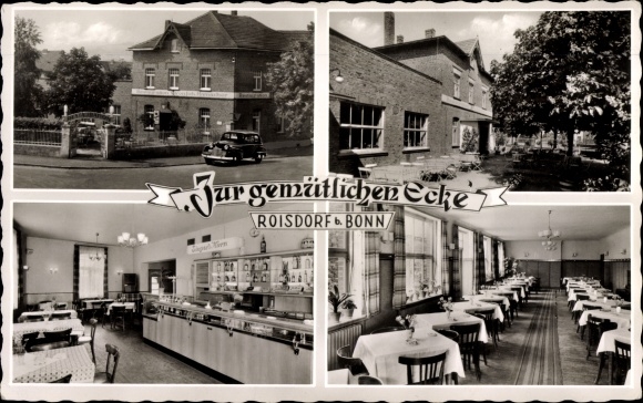 Ak Roisdorf Bornheim am Rhein, Gasthaus Zur gemütlichen Ecke, Innenansicht