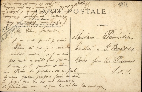 Postcard Nogent sur Marne Val de Marne, Le Pavillon, 14.05.1912, Garnier and Valet tracking
