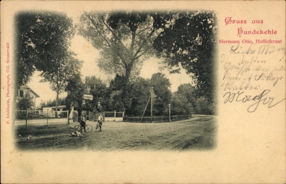 Postcard Berlin Wilmersdorf Grunewald, Hundekehle
