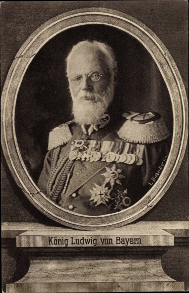 Passepartout PC King Ludwig III. of Bavaria, portrait, uniform, medal