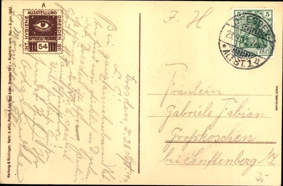 Ak Dresden Altstadt, Internationale Hygiëne Tentoonstelling 1911, Zwitsers Paviljoen