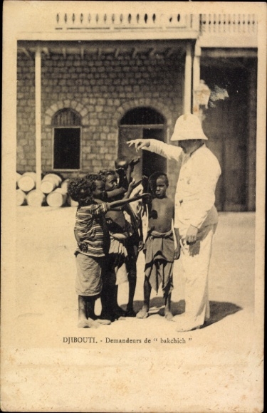 CPA Djibouti Djibouti, Demandeurs de bakchich