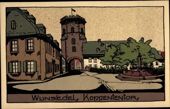 Lithography Artist PC Wunsiedel in the Fichtelgebirge Oberfranken, Koppententor