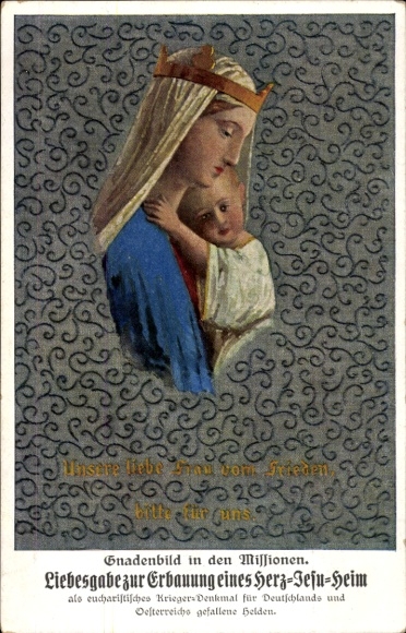 Postcard Gift of Love for the Construction of a Sacred Heart Home