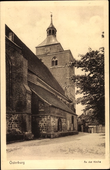 PC Osterburg in the Altmark, at the church