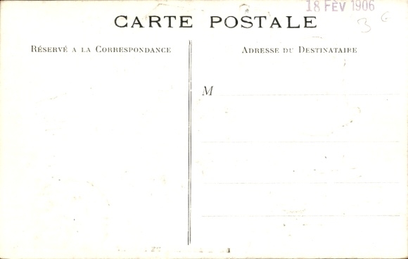 Postcard Demenagement de Loubet, caricature