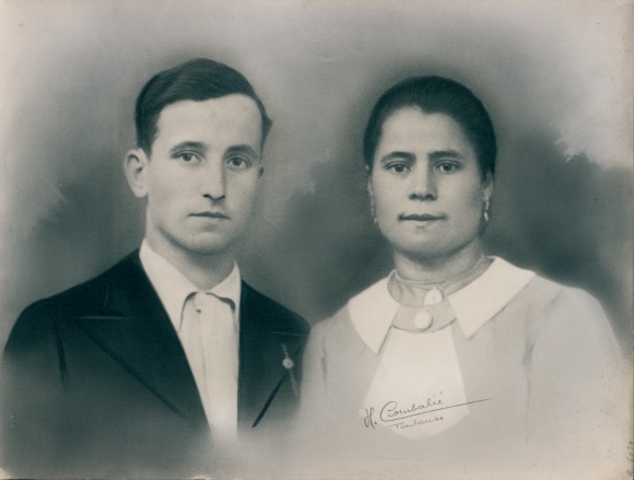 Foto Combalié, Henri, Tolouse, Portrait, Mann und Frau