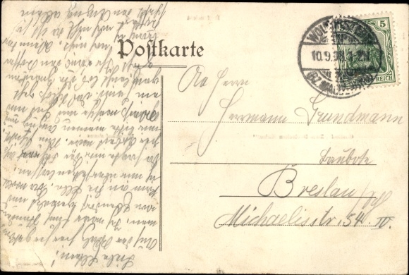 Postcard Heinrichsberg Loitsche, To the German Emperor, Total