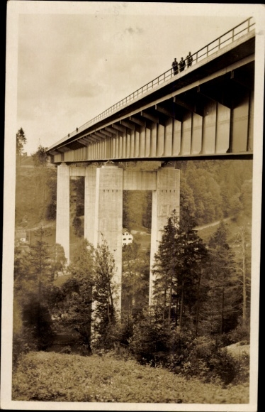 Ak Weyarn Oberbayern, Mangfallbrücke, Reichsautobahn München-Landesgrenze