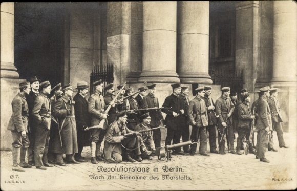 Ak Revolutionstage in Berlin, Einnahme des Marstalls