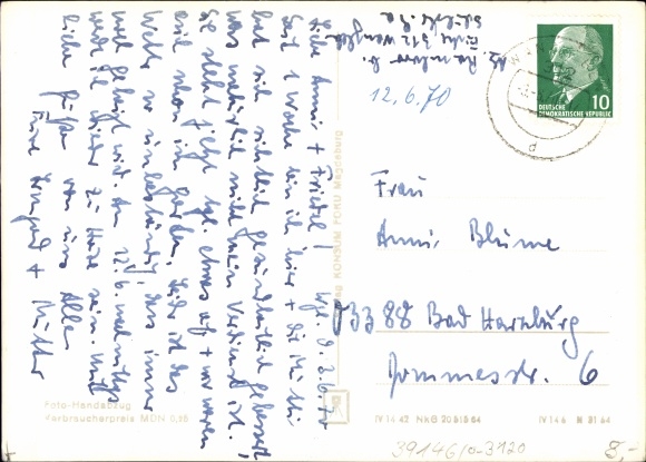 Postcard Wanzleben Börde in Saxony Anhalt, Bahnhofstrasse, Schulstrasse, Thälmannstrasse, Poststrasse