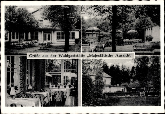 Ak Hamburg Harburg, Waldgaststätte Majestätische Aussicht, H. Martens, Ehestorferweg 215