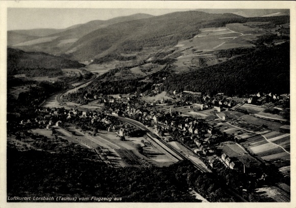 Postcard Lorsbach Hofheim im Taunus Hessen, aerial photograph
