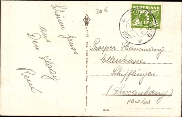 Postcard Den Haag Zuid-Holland, Nieuwe Electr. Tram Leiden-Scheveningen, Bezuidenhout stop