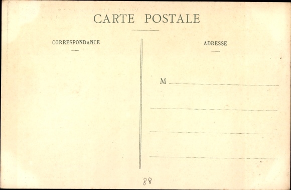 Postcard Neufchâteau Lothringen Vosges, Avenue de la Gare and Gare