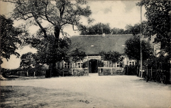 Postcard Paretz Ketzin an der Havel, Restaurant Gotisches Haus, owner Herm. Seiler