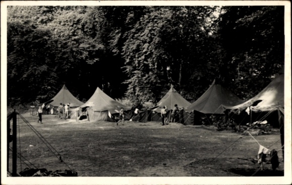 Foto Ak Berlin Zehlendorf Wannsee, Zeltlager Glienicker Park