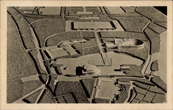 Postcard Nuremberg, Nazi Party Rally Grounds, model