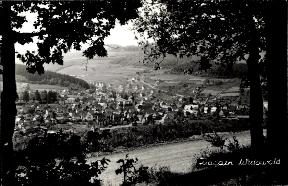 Postcard Daaden in the Westerwald, general view