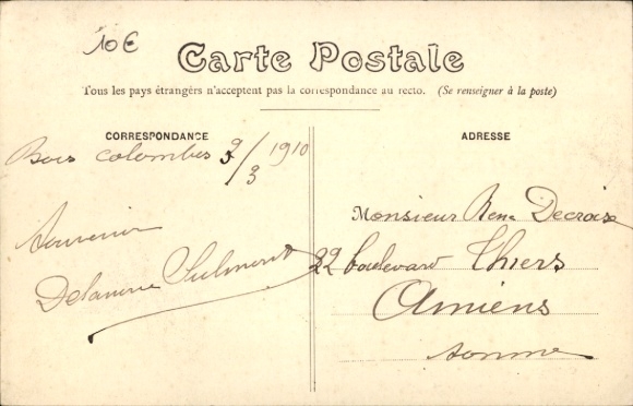 PC Colombes Hauts de Seine, Inondation 1910, Entrée du Stade