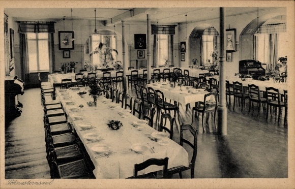 Ak Szczecin Stettin Pommern, Evangelische Diakonissenanstalt Bethanien, Schwesternsaal