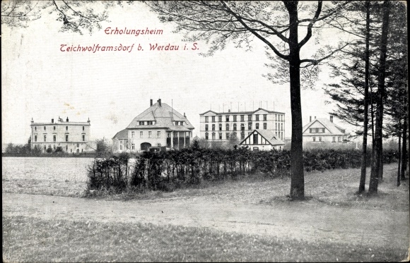 Postcard Teichwolframsdorf Thuringia, convalescent home