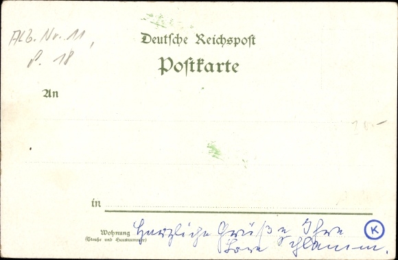 Kunstenaar litho Bahr, Fritz Reuter PCs I, Stromtid-serie, Entspekter Bräsig