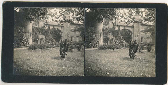 Stereo photo Saint Point Saône et Loire, Chateau de Lamartine