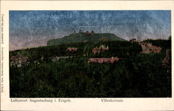 Luna Ak Augustusburg im Erzgebirge, Villenkolonie