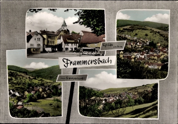 Ak Frammersbach im Spessart Unterfranken, Gesamtansicht