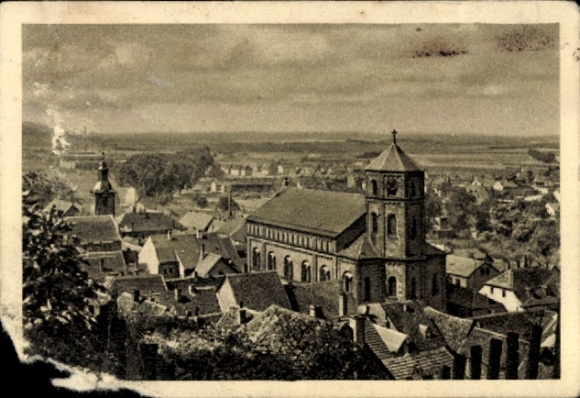 Collective picture The German Saar No. 4, Homburg seen from the Schlossberg