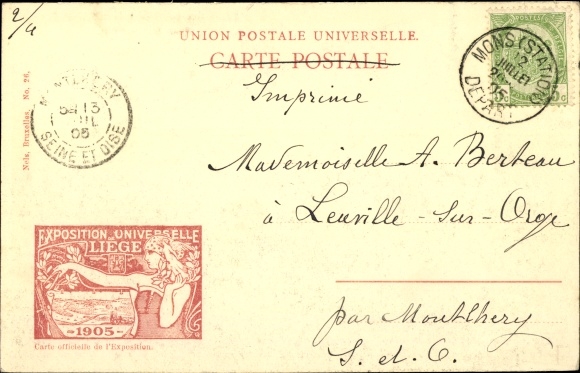Postcard Liège Liège Wallonia, World Exhibition 1905, Palace of Ancient Art