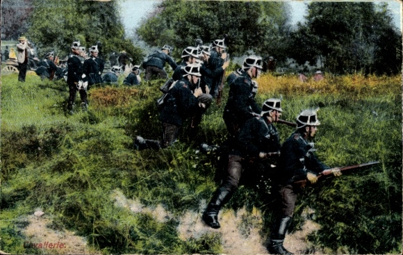 Postcard Cavalry, Battle