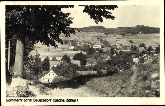 foto Ak Saupsdorf Sebnitz Saksisch Zwitserland, gedeeltelijk zicht