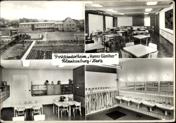 Postcard Blankenburg am Harz, Post Children's Home Hanno Günther