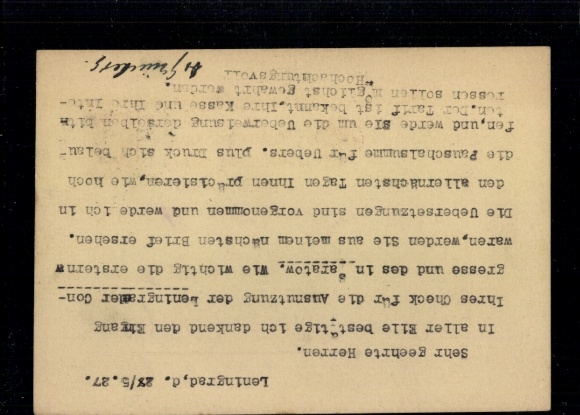P 25 stamped Leningrad