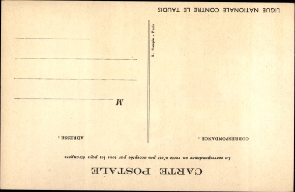 Artist Postcard Poulbot, Francisque, It&#39;s those of the first who are mouths, National League against slums