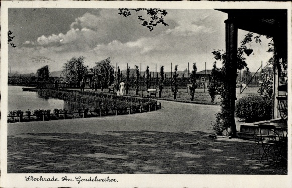 Ak Sterkrade Oberhausen am Rhein, am Gondelweiher